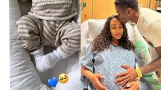 Riss and Quan finally shared Second Child's snippet picture! Who cut the onions?? Baby feet️