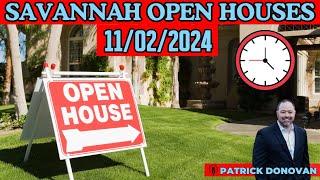 Open Houses in Savannah 11/02/24