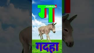 k se kabutar kha se khargosh | क से कबूतर, ख से खरगोश | कखगघ, अआइ हिंदीवर्णमाला #nitulearny #shorts