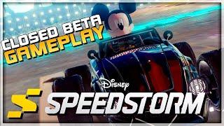 DISNEY SPEEDSTORM Gameplay - Closed Beta - Multiplayer Fun Racer a la Mario Kart - PC/Console/Mobile
