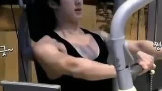 BTS Jin Sports a gym and wink at the camera