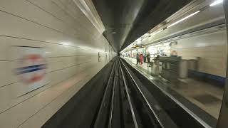 London Underground. Full journey. Heathrow T5 to Cockfosters. Drivers POV Piccadilly Line