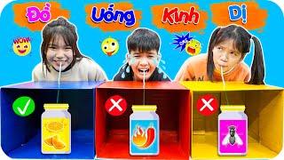 Thử Thách Đừng Chọn Nhầm Đồ Uống Kinh Dị  Ai May Mắn Ai Xui Xẻo  Min Min TV Minh Khoa