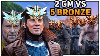 Can 2 Grandmasters Win Vs 5 Bronze Players in Conquest?