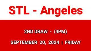 STL Angeles result today 4pm draw afternoon result 2nd draw Philippines September 20, 2024 Friday