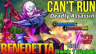 You Can't Escape Me! Monster Benedetta - Top 1 Global Benedetta by Sen - Mobile Legends