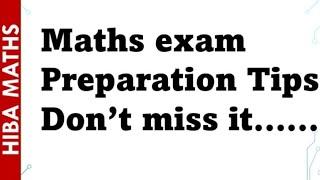 Don't do this mistake while preparing for Maths exam.....