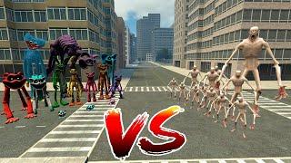SCP-096 VS SCARE SMILE CRITTERS FAMILY?! | Garry's Mod