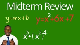 Passing your Algebra 1 Midterm; Last minute study tips