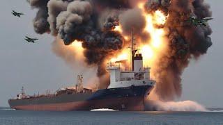 Today!June 17, Russia brutally sank 2 US cargo ships full of ammunition in the black sea.