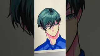 drawing rin itoshi #bluelock #drawing