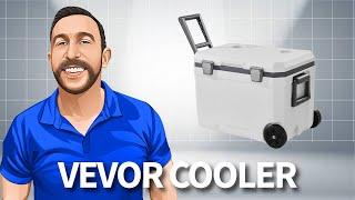 VEVOR Ultra-Light Hard Cooler, Ice Retention Cooler with Heavy Duty Handle 