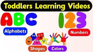 Preschool Learning Videos For 3 Year Olds | Kindergarten Learning Videos | Toddlers Learning Videos