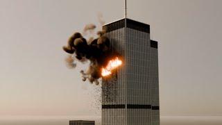 The North Tower is Struck | 9/11 BLENDER SIMULATION