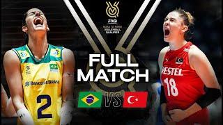  BRA vs  TUR - Paris 2024 Olympic Qualification Tournament | Full Match - Volleyball