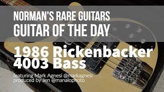 Norman's Rare Guitars - Guitar of the Day: 1986 Rickenbacker 4003 Bass