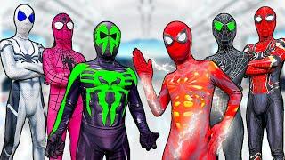 TEAM SPIDER-MAN vs ALIEN SUPERHERO | Rescue White Hero from Bad Alien ( Live Action ) - Bunny Life