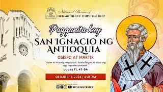 Paggunita kay San Ignacio ng Antioquia, obispo at martir