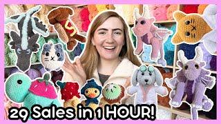 Crochet Market Prep & Results!  Selling 29 Plushies in 1 HOUR!!  My BEST Market Day Yet!