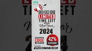 Just 24 hours remaining! This is your last chance to avail VIFHE’s exclusive 2024 offer