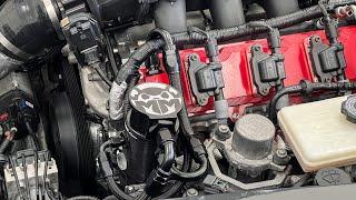 HOW TO INSTALL MIGHTY MOUSE OIL CATCH CAN  ON CORVETTE C7 AVENTADOR PROJECT