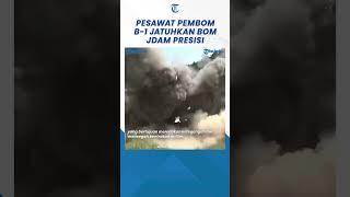 Detik-detik Bomber B-1 Lancer Terbang Bersama F-15K Korea Selatan Jatuhkan Bom JDAM Presisi #shorts