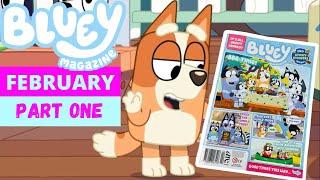 ‼️ BLUEY Magazine - February 2022 Issue Part 1   | Bluey Books & Crafts | Disney Jr | ABC Kids