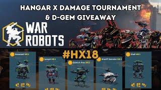 Hangar X 18 Tournament ID Drop & Giveaway (War Robots)