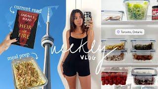 week in my life: meal prep, new workouts & trying PR makeup (rare beauty, ysl)!