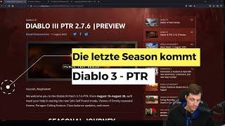 Diablo 3: Die letzte Season kommt (S29, PTR, Solo Self Found)