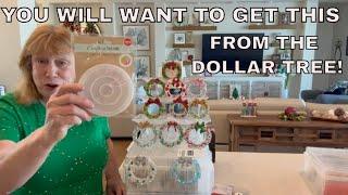 How to Make Beautiful Christmas Wreath Ornaments With  Dollar Tree Coaster Mold  Glass & Resin Art