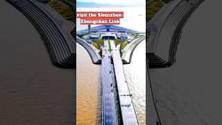 Subsea tunnel, shenzhen-zhongshan cross-sea bridge connected #shorts