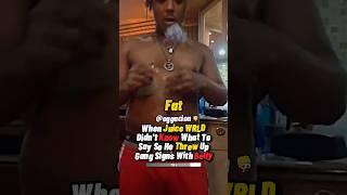 WHEN JUICE WRLD DIDN'T KNOW WHAT TO SAY SO HE DID THIS WITH HIS BELLY...