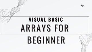 Visual Basic Array for Beginner