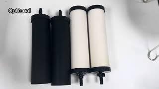 Stainless steel gravity water filter