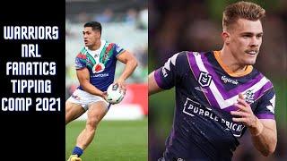 Warriors NRL Fanatics Tipping Comp 2021