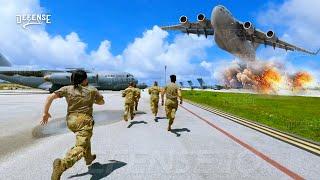 High Alert! US Air Force C-17 Crew Executes Emergency Takeoff at Full Speed!!