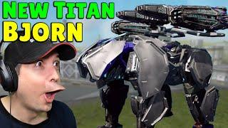 NEW Tank Titan BJORN – War Robots Test Server Gameplay