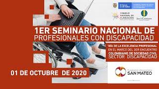 1ER SEMINARIO NACIONAL DE PROFESIONALES CON DISCAPACIDAD