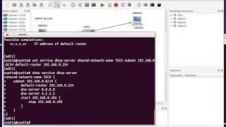 DHCP server on vyatta