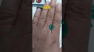Elegance carved in pear Natural Emerald beauty at its finest #gemstone #emerald #shorts #viralvideo
