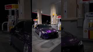 Midnight purple twins.  @victor.flicktors #cars #vinylwrap #infinity #lexus #ls #la #custom #q60