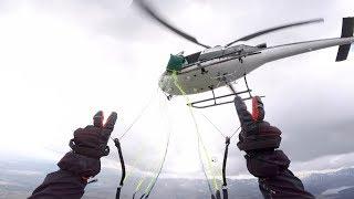 JUMPING FROM A HELICOPTER WITH A PARAGLIDER | D-BAG