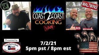 The Waltwins and Cooking With CJ cook a 4th of July Feast LIVE! Presented by Uncle Steve's Shake!