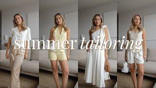 SUMMER TAILORING OUTFIT IDEAS | NEUTRAL & CHIC SUMMER STYLE