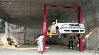 machencal 2 post car lift  gairag Ecupment with complete installation and testing