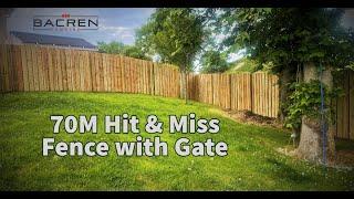 Latest Hit & Miss fencing project by BACREN FENCING