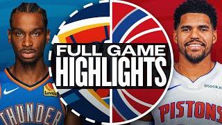 THUNDER at PISTONS | FULL GAME HIGHLIGHTS | March 15, 2025