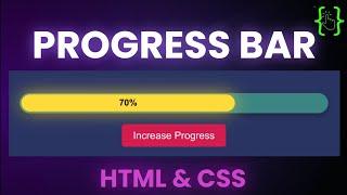 Progress bar in HTML and CSS | Custom CSS progress bar