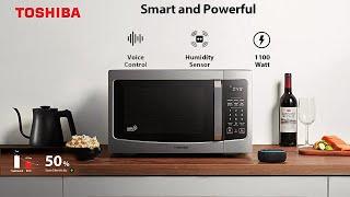 Toshiba ML-EM34P(SS) Smart Countertop Microwave Oven Compatible with Alexa | Smart Lifestyle